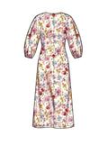 Simplicity sewing pattern for dolman sleeve dresses S9640, imported from the UK