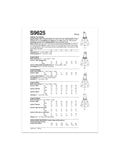 Simplicity toddler Halloween costume sewing pattern S9625 (British brand)