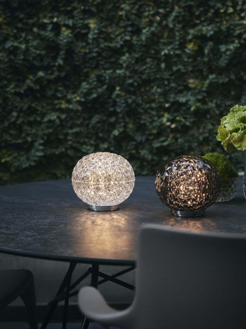 Kartell Mini Planet smoke table lamp, imported from the UK