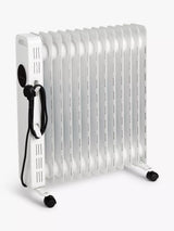 John Lewis John Lewis 2500W Digital Oil Radiator, White- Buy online at McGrocer