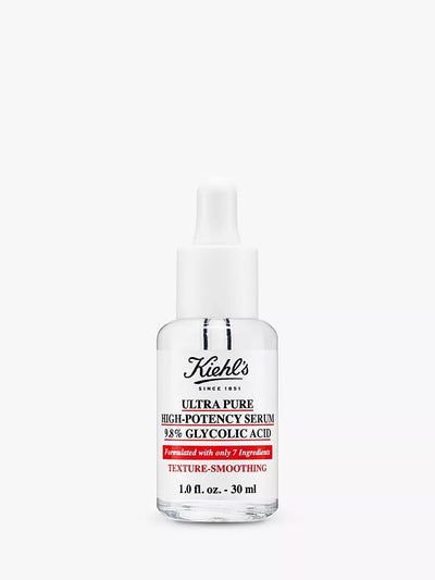 John Lewis Kiehl's Ultra Pure High-Potency Serum 9.8% Glycolic Acid Facial Serum, 30ml- Buy online at McGrocer