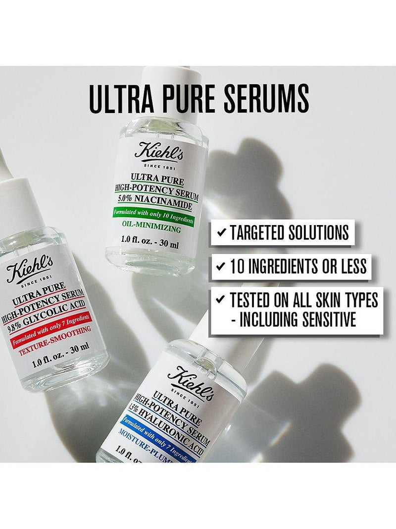 Kiehl's Ultra Pure Glycolic Serum 30ml, imported from the UK