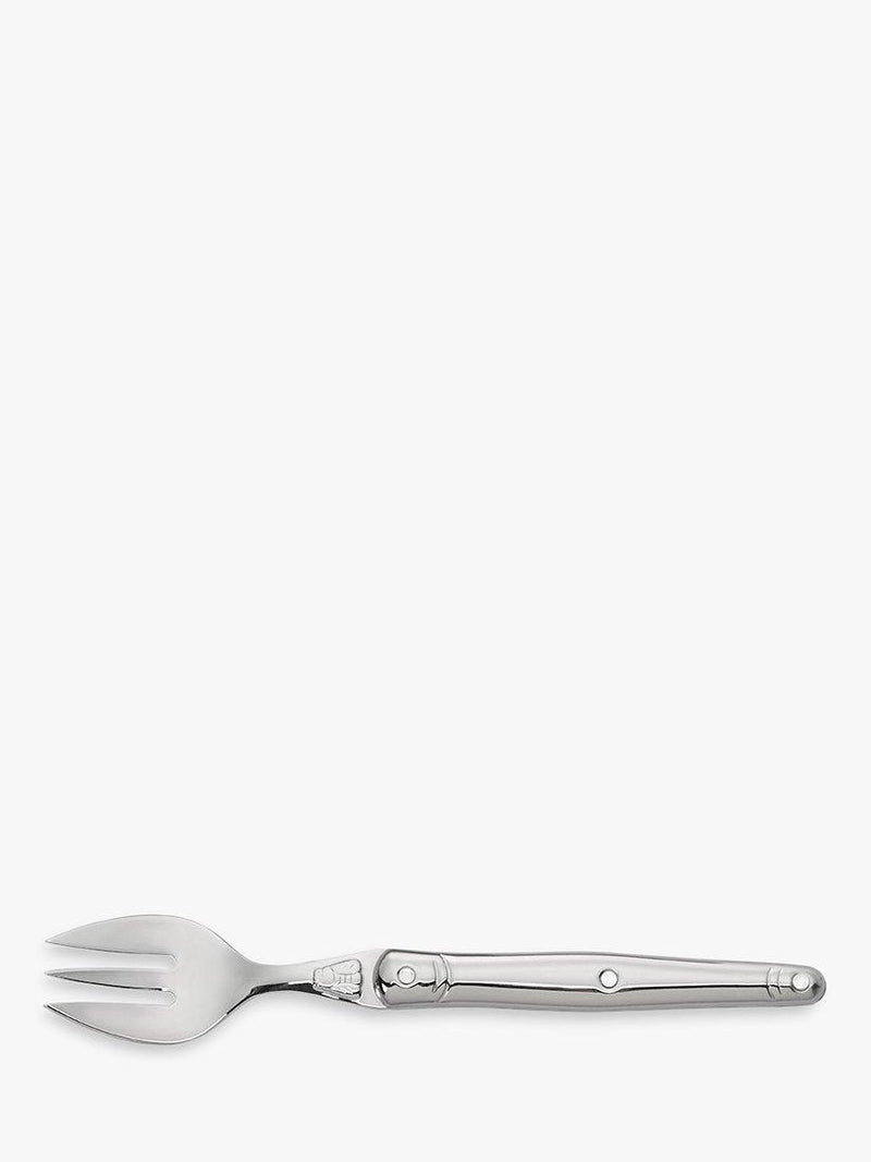 Stainless Steel Cake Fork with Mirror Polish and Traditional Riveting
