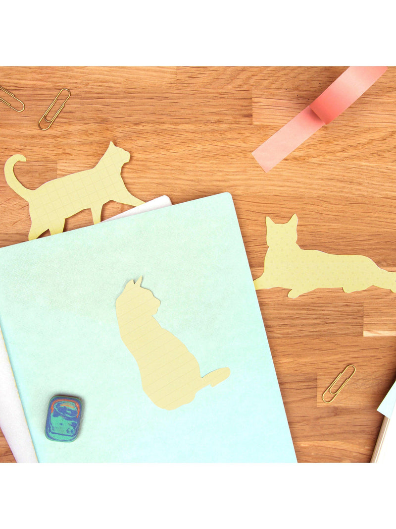 SUCK cat-shaped sticky notes (British brand)