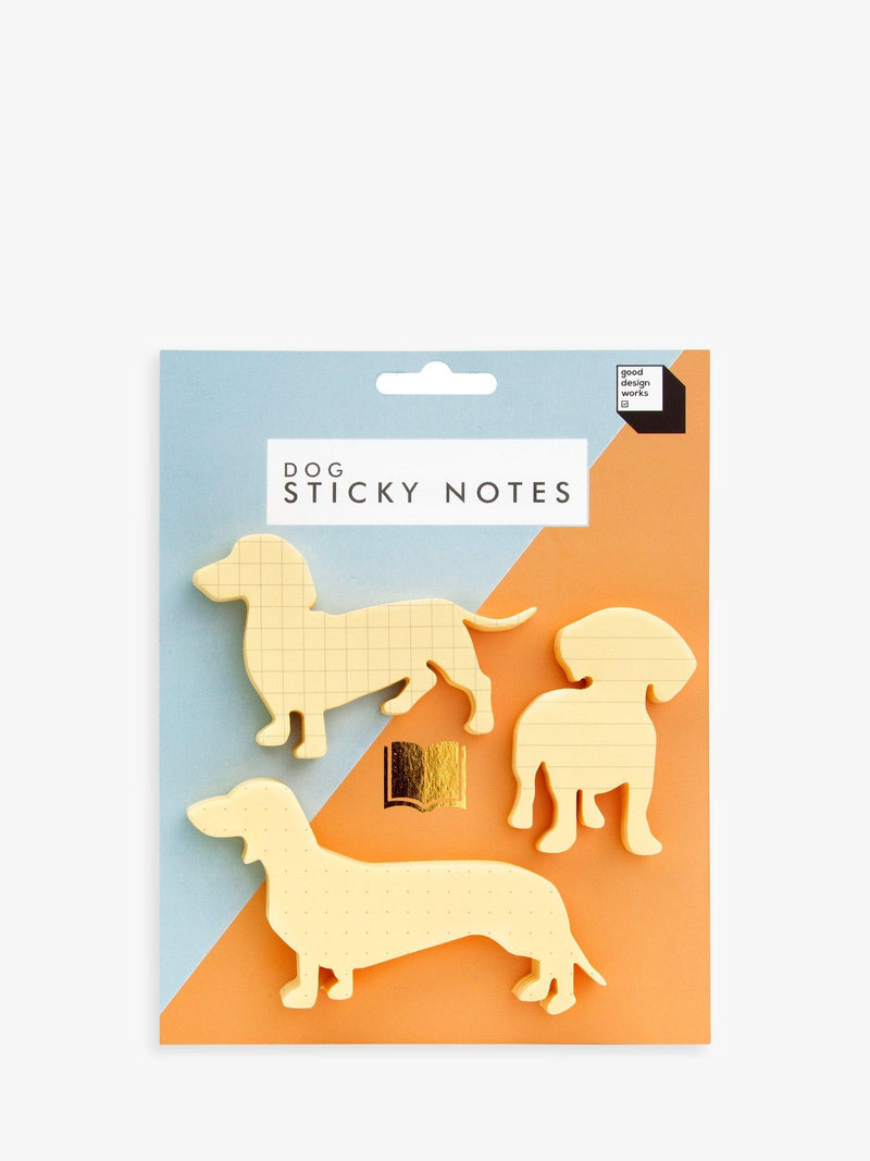 Set of dog shaped sticky notes for paperwork (British brand)