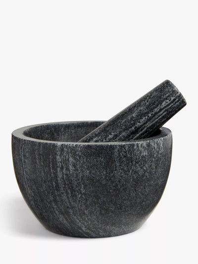 John Lewis John Lewis Honed Marble Pestle & Mortar, Grey- Buy online at McGrocer