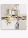 John Lewis abstract canvas hand-painted 100x100cm, imported from the UK