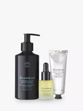 Olverum Renew Kit bodycare gift set with Body Polish, Moisturiser, Facial Oil (British brand)