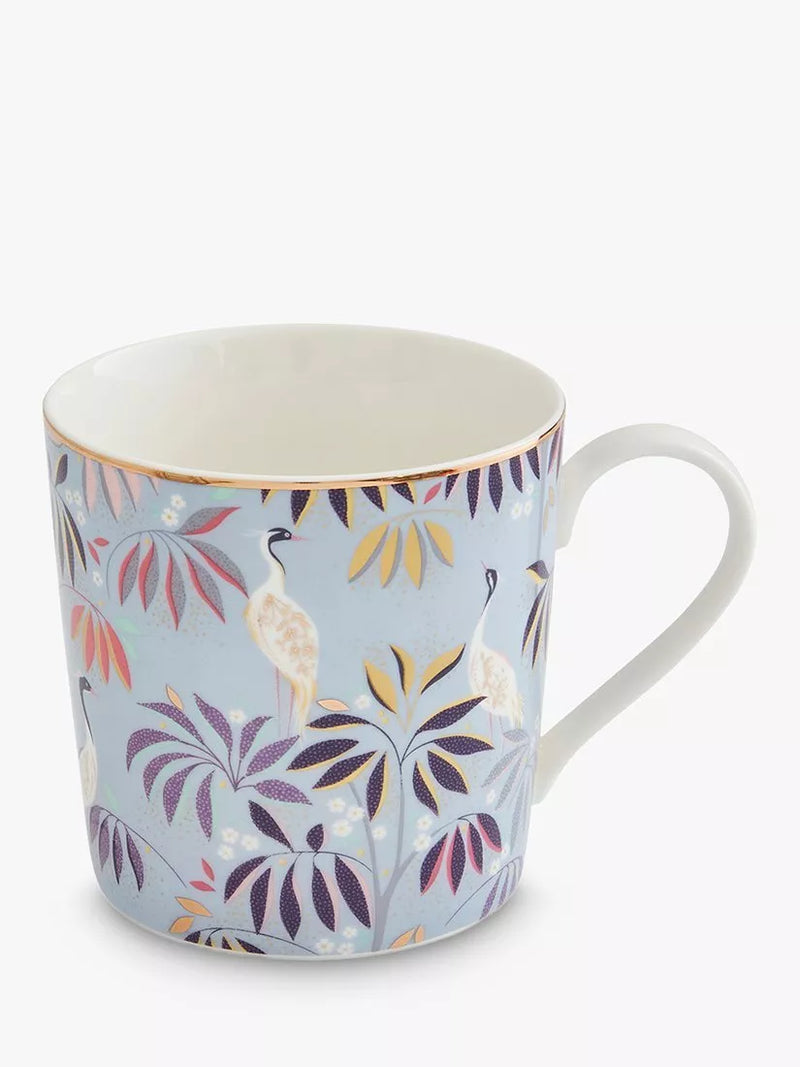 Sara Miller fine china mug 344ml sky blue (British brand)