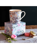 Sara Miller fine china mug 344ml sky blue (British brand)
