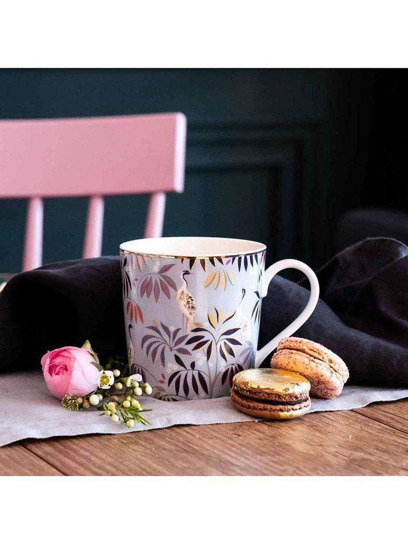 Sara Miller fine china mug 344ml sky blue (British brand)