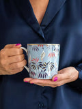 Sara Miller fine china mug 344ml sky blue (British brand)