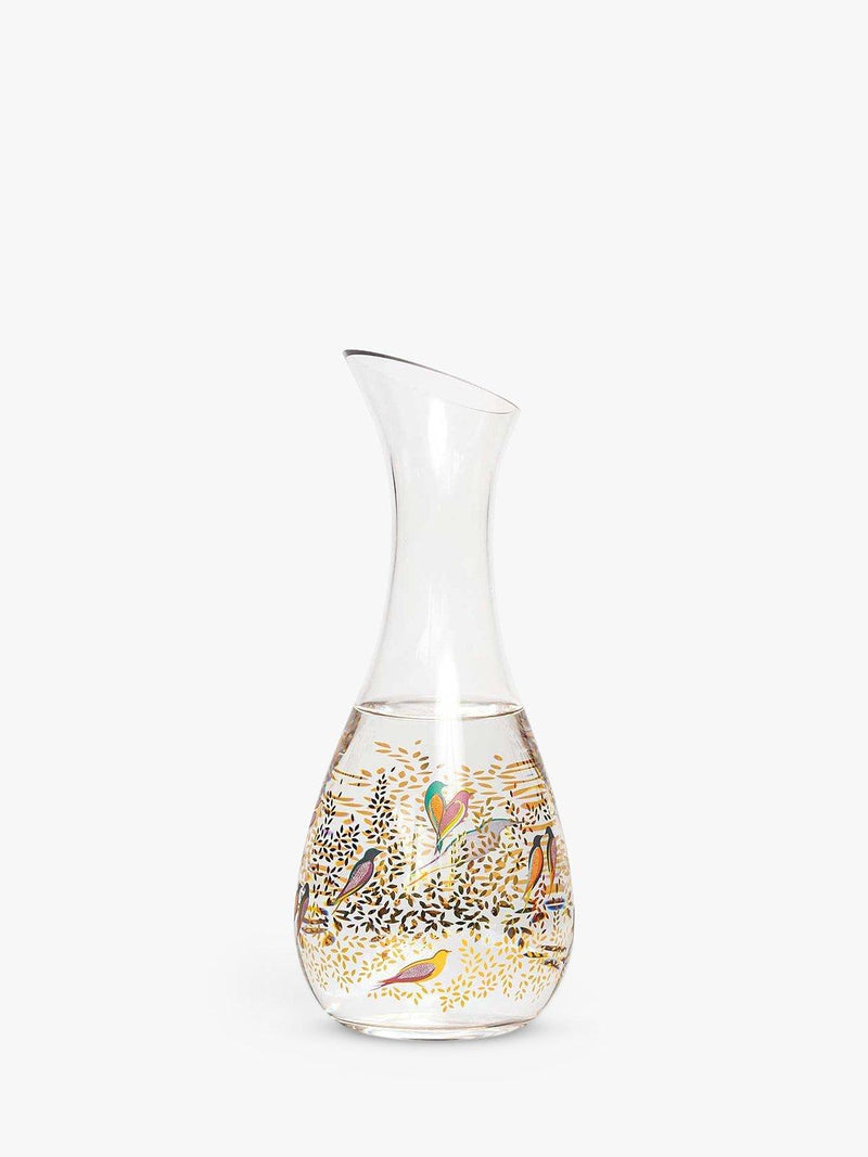 Sara Miller Birds glass carafe clear 1.2L (British brand)