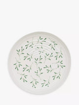 John Lewis Sophie Conran for Portmeirion Mistletoe Porcelain Platter White Green 30cm- Buy online at McGrocer