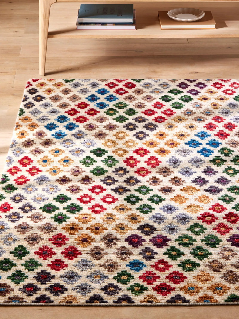 John Lewis Mori Geometric Floral rug 180x120cm, imported from the UK