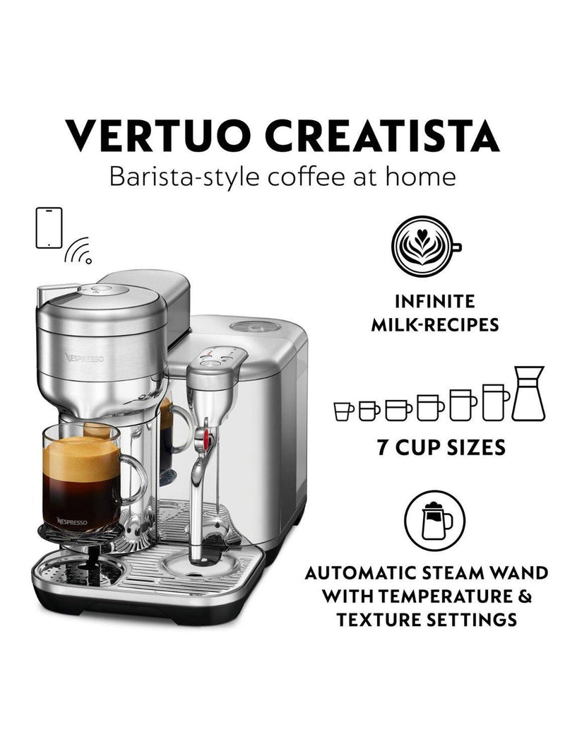 Nespresso Vertuo Creatista coffee machine, imported from the UK