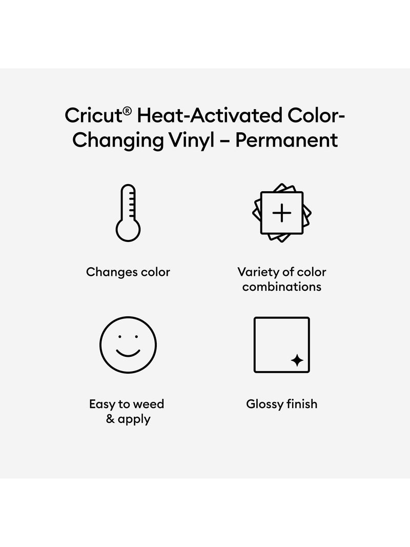 Cricut colour-changing vinyl purple/turquoise - British product