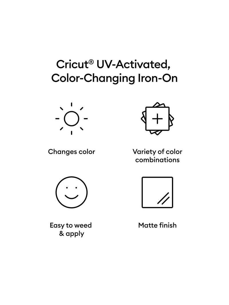 Cricut colour-changing iron-on vinyl - British product