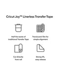 Cricut Joy linerless transfer tape clear 3m (British brand)