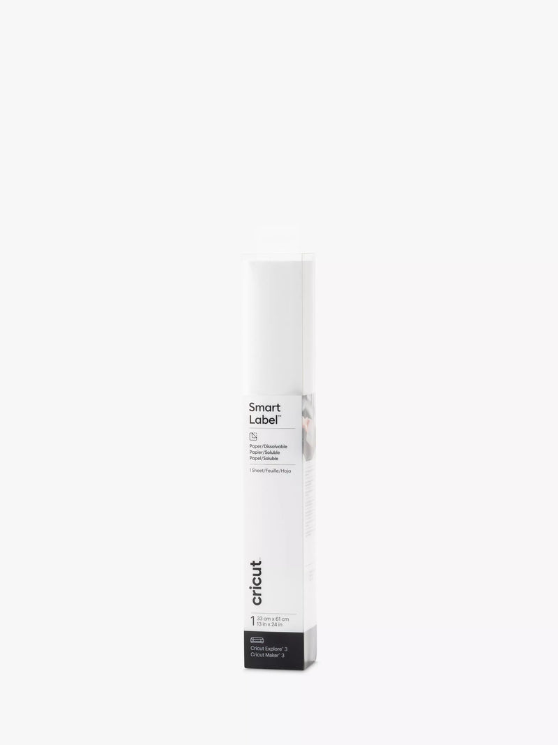 Cricut Smart Label dissolvable paper sheet white 61x33cm, imported from the UK