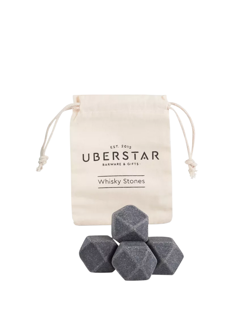 Uberstar Hex Whisky Stones Set of 4 (British brand)