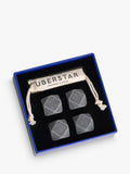 Uberstar Hex Whisky Stones Set of 4 (British brand)