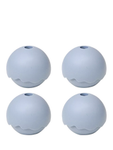 Moldes de silicona Uberstar para esferas de hielo, paquete de 4, molde azul para bolas de hielo.