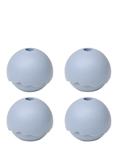 Uberstar Silicone Ice Sphere Moulds Pack of 4 Blue Ice Ball Mould