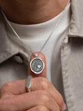 Dower & Hall Spiro Spero pendant necklace men's silver 55cm, UK version
