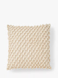 Truly Knotted Square Cushion in Ecru (British brand)