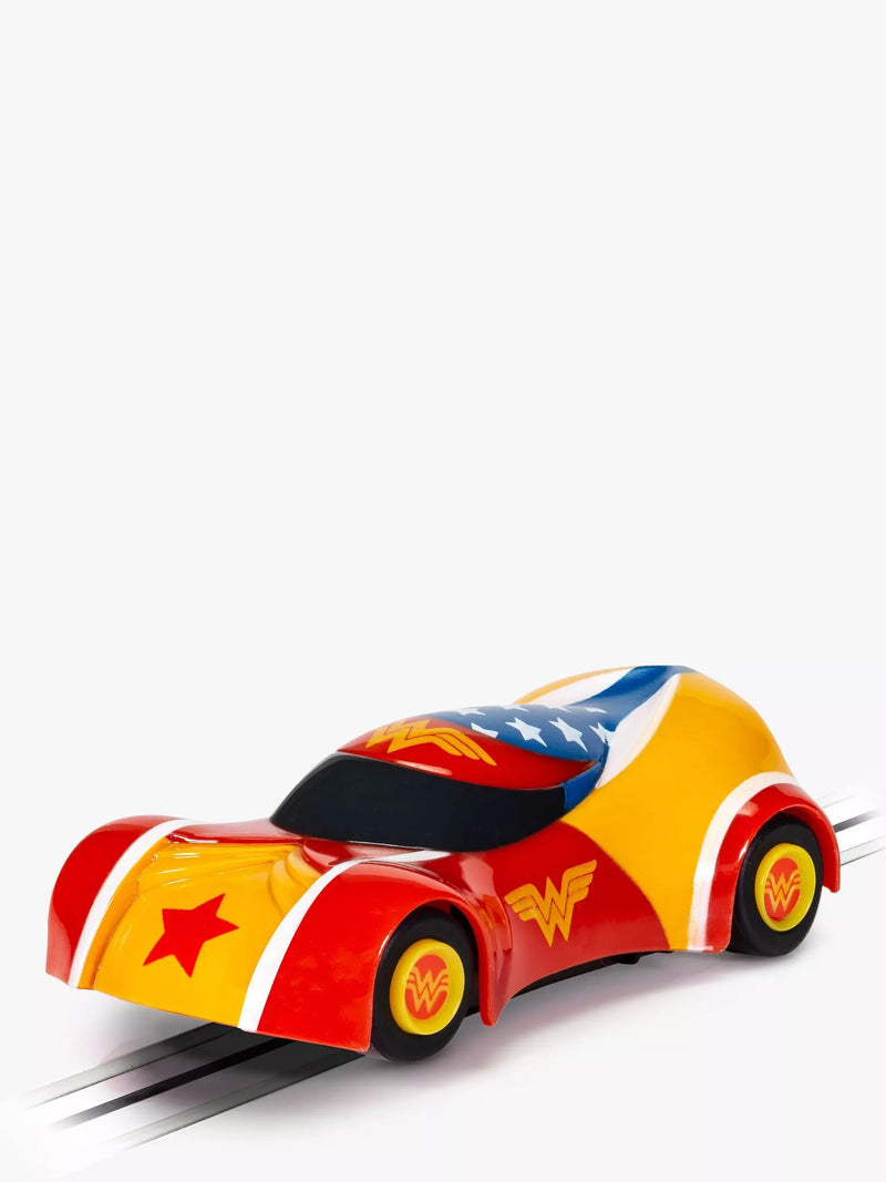 Scalextric Wonder Woman slot car from Micro Scalextric range (British brand)