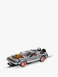 Scalextric Delorean time machine slot car from Back to the Future 3 (British brand)