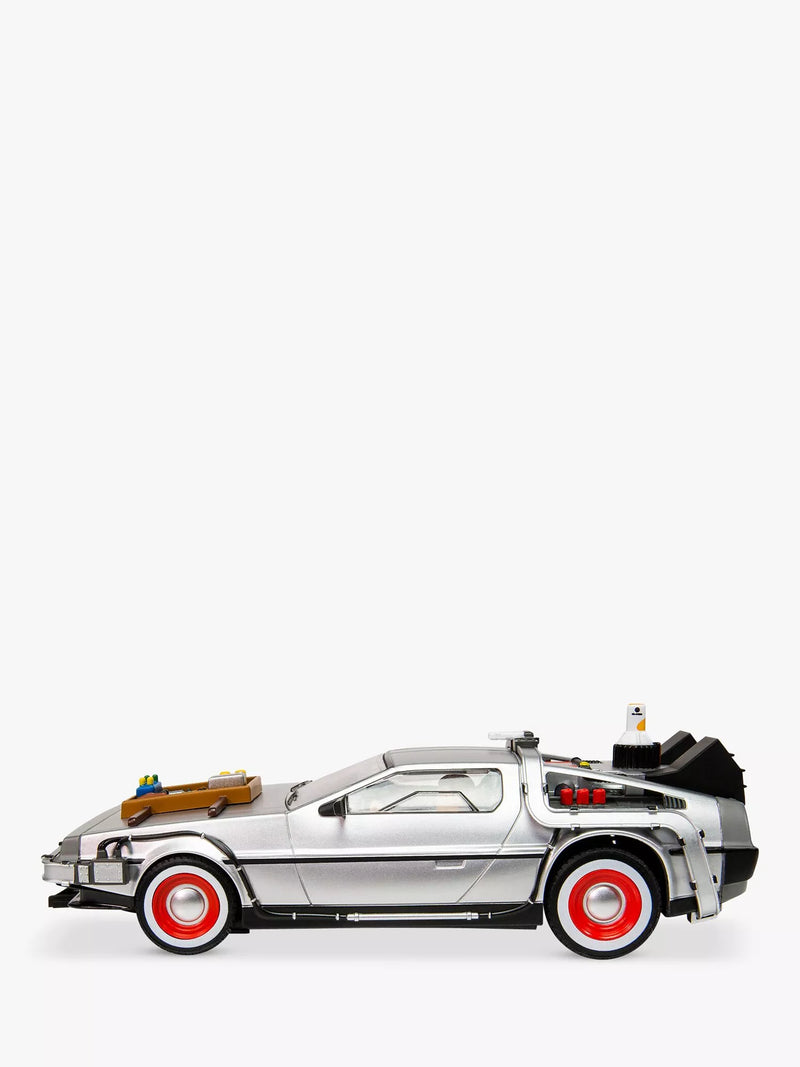 Scalextric Delorean time machine slot car from Back to the Future 3 (British brand)