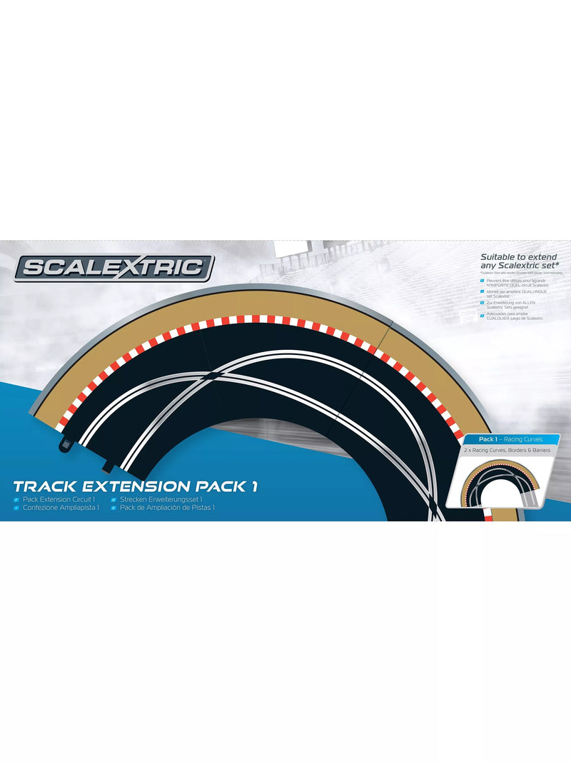 Scalextric track racing curve extension pack 1 7 pieces - British product