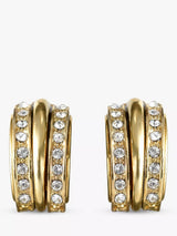 John Lewis Eclectica Pre-Loved Swarovski Crystal Demi Hoop Clip-On Earrings- Buy online at McGrocer