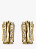 Eclectica vorgepflege Swarovski Kristall Demi Hoop Clip-Ohrringe (Britische Marke)