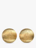 Eclectica gold plated satin dome clip-on earrings (British brand)