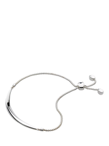John Lewis Kit Heath Bevel Curve Bar Toggle Bracelet Silver- Buy online at McGrocer