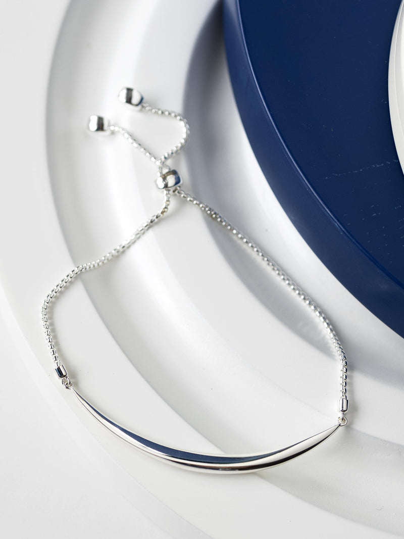Kit Heath Bevel Curve toggle bracelet silver 19cm (British brand)