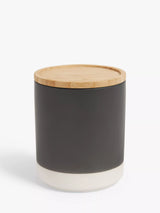 John Lewis John Lewis Matt Dipped Stoneware Kitchen Storage Jar with Bamboo Lid 550ml- Buy online at McGrocer
