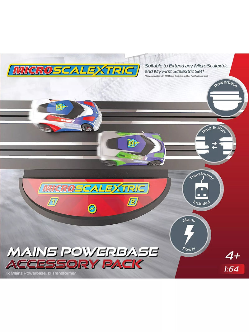 Scalextric Mains Powerbase Accessory Pack for Micro Scalextric, imported from the UK