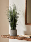 John Lewis artificial long grass and concrete pot, UK version
