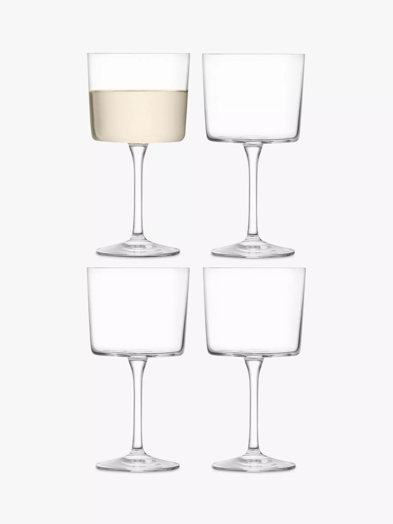 LSA International Gio wine glasses clear set of 4 250ml, imported from the UK