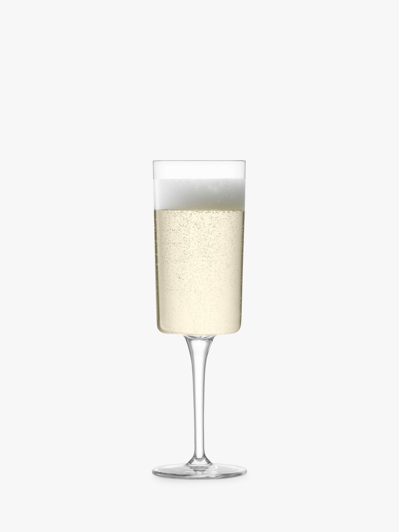 LSA International Gio champagne flutes set of 4 210ml, UK version