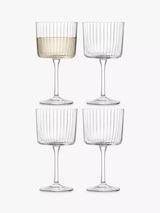 John Lewis LSA International Gio Line Wine Glasses, Set of 4, 250ml, Clear- Buy online at McGrocer