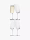 LSA International Gio Line champagne flute set 210ml (British brand)