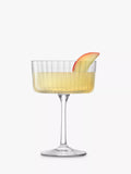 LSA International Gio Line cocktail saucers set of 4 230ml, UK version