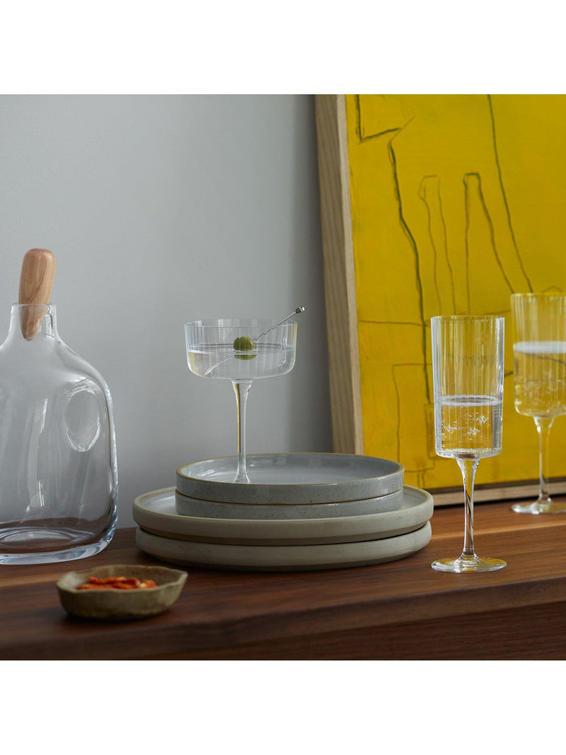 LSA International Gio Line cocktail saucers set of 4 230ml, UK version