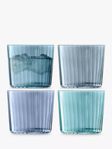 John Lewis LSA International Gems Tumbler Glasses Set of 4 310ml Sapphire- Buy online at McGrocer