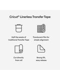 Cricut linerless transfer tape clear 22.8m - British product